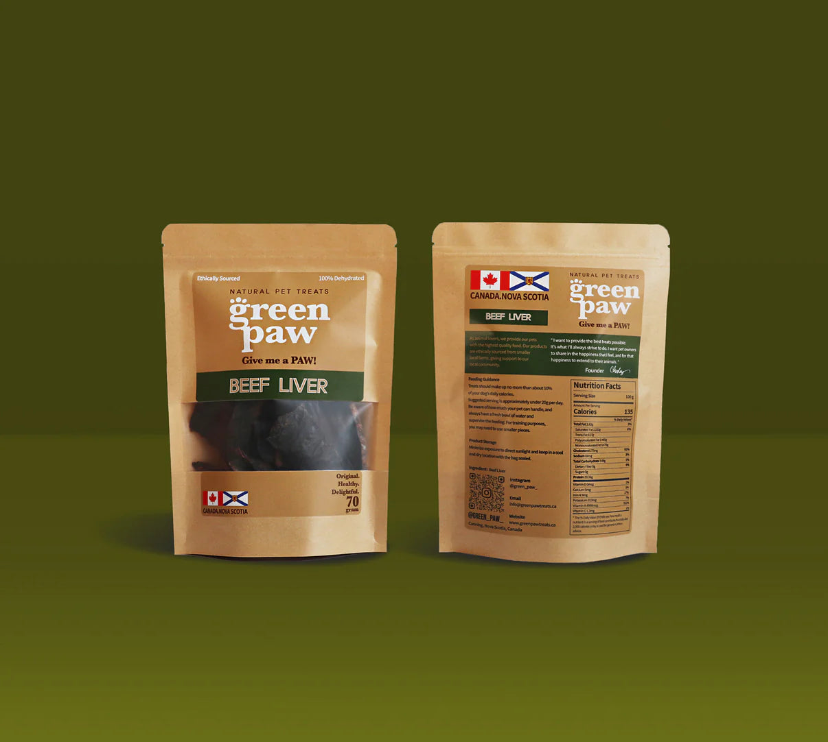 Green Paw Beef Liver 70gram