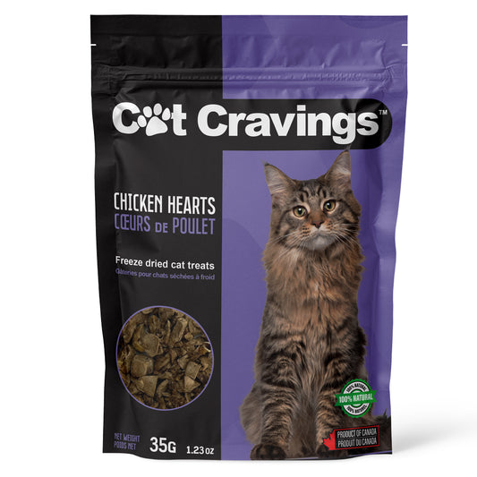 Cat Cravings Freeze Dried Chicken Hearts 35g