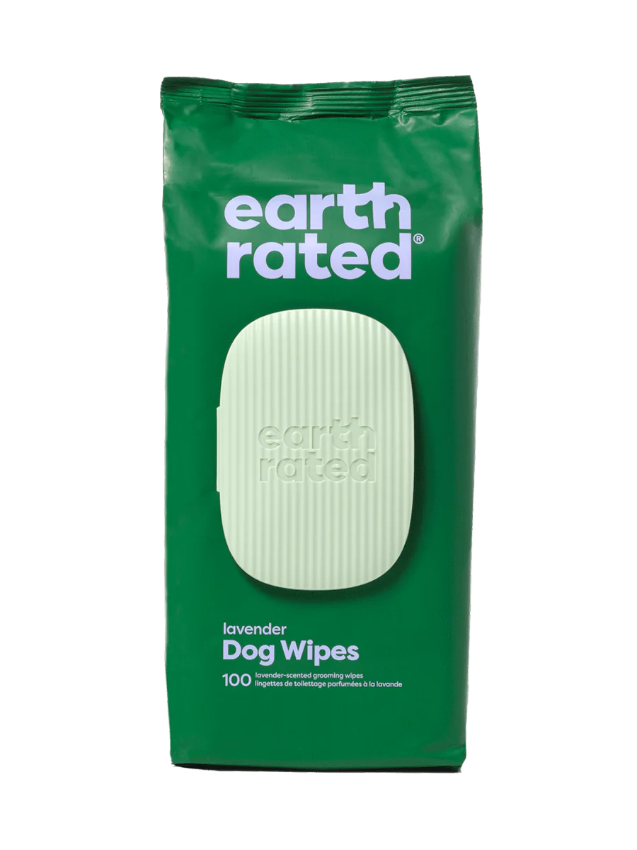 Earth Rated Compostable Lavender Wipes 100CT