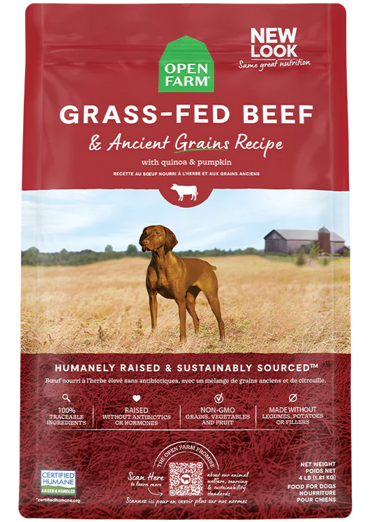 Open Farm Grass-Fed Beef & Ancient Grains Dry Dog Food