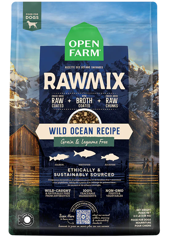 Open Farm Wild Ocean Grain-Free RawMix for Dogs 20lb