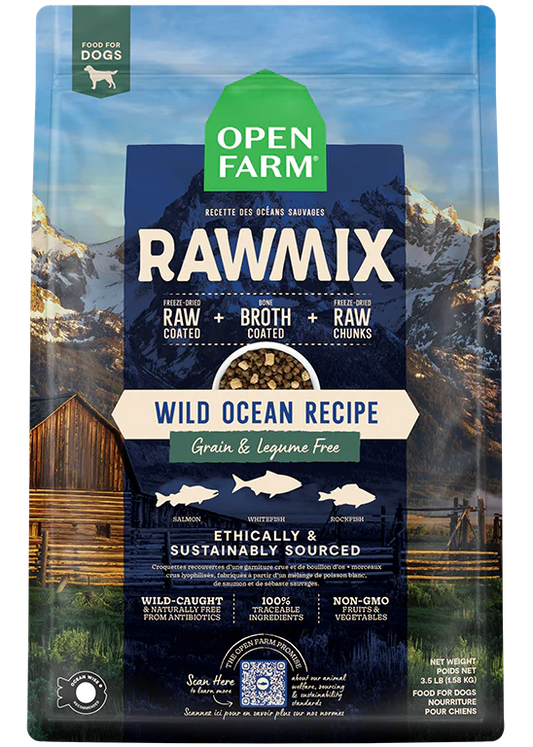 Open Farm Wild Ocean Grain-Free RawMix for Dogs 20lb