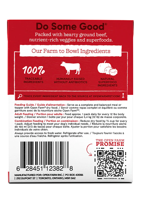 Open Farm Grass-Fed Beef Rustic Stew Wet Dog Food