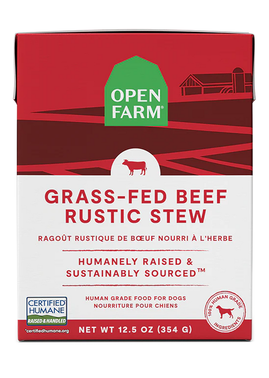 Open Farm Grass-Fed Beef Rustic Stew Wet Dog Food