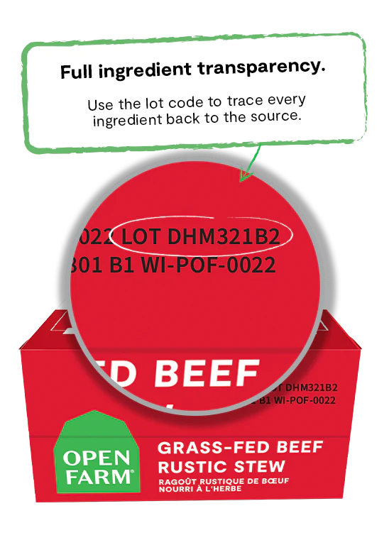 Open Farm Grass-Fed Beef Rustic Stew Wet Dog Food