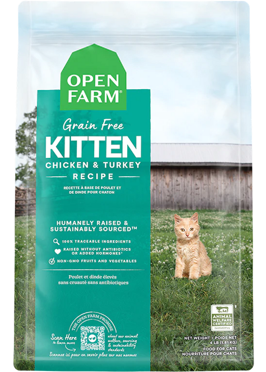 Open Farm Kitten Grain-Free Dry Cat Food 4lb