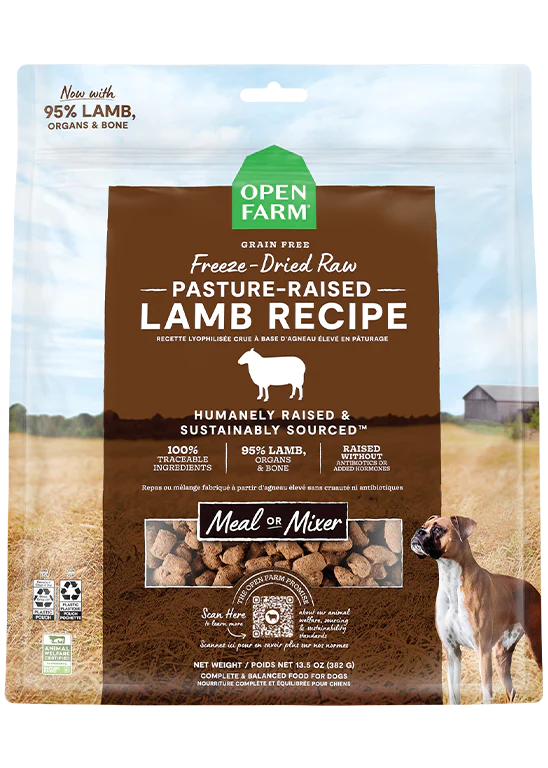 Open Farm Pasture-raised Lamb Freeze Dried Raw Dog Food 3.5oz