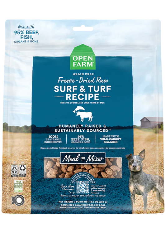 Open Farm Surf & Turf Freeze Dried Raw Dog Food