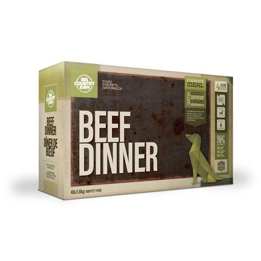 BIG COUNTRY RAW Beef Dinner Carton – 4 Lb