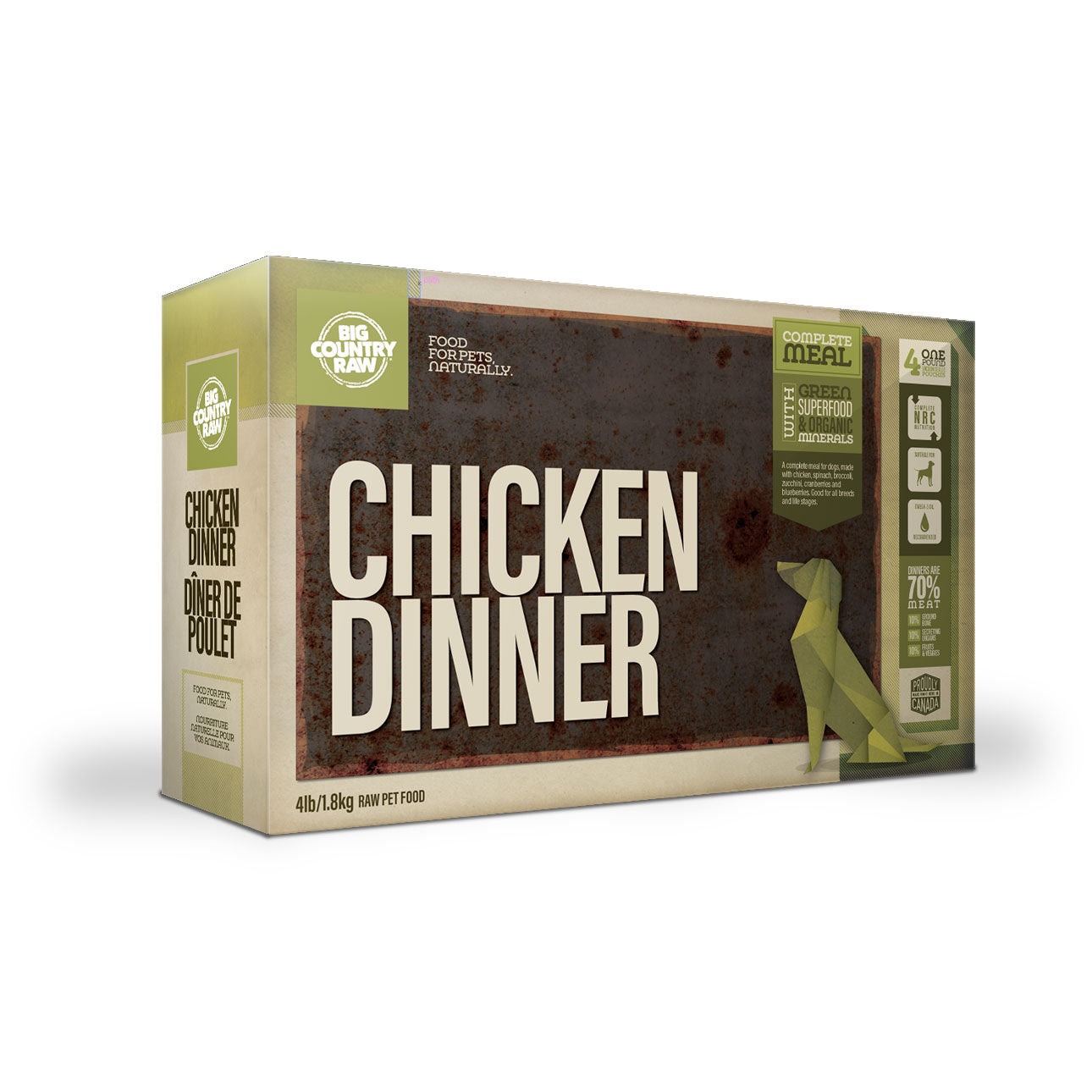 BIG COUNTRY RAW Chicken Dinner Carton – 4 Lb