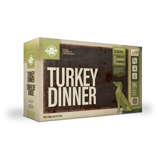 BIG COUNTRY RAW Turkey Dinner Carton – 4 Lb