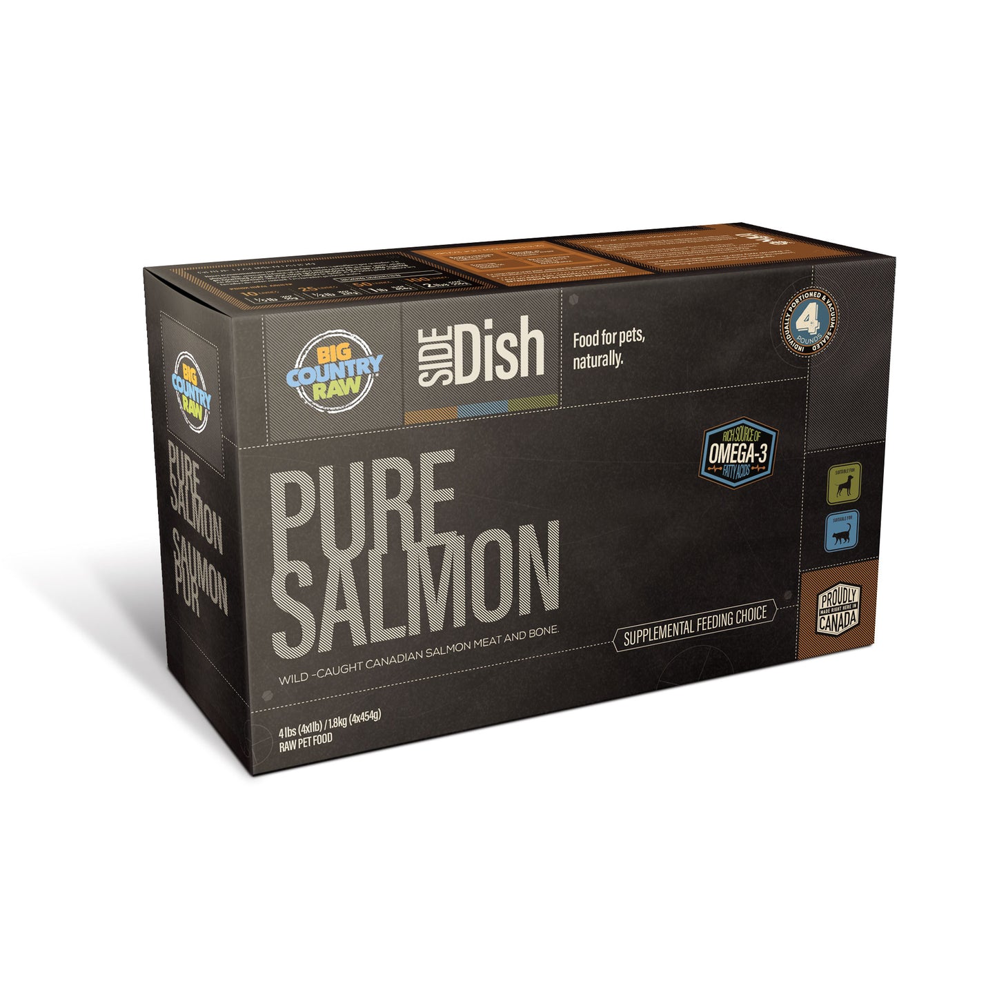 BIG COUNTRY RAW Pure Salmon Carton – 4 Lb